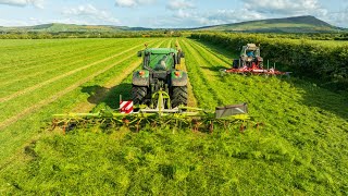 Claas V Pottinger  Battle of the Tedders  John Deere  Massey Ferguson [upl. by Isadora40]