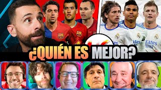 ¿CUÁL ES MEJOR CENTRO DE LA HISTORIA KROOS MODRIC CASEMIRO VS XAVI INIESTA BUSQUETS [upl. by Cottrell]