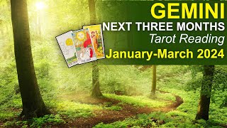 GEMINI NEXT THREE MONTHS quotHERE COMES THE SUN POWERFUL TRANSITION FORWARDquot JanuaryMarch 2024 tarot [upl. by Atews]