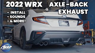 2022 Subaru WRX AxleBack Exhaust By MAPerformance [upl. by Yrehc]