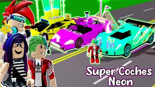 BATALLAS de SUPER COCHES NEON en BROOKHAVEN  Kori Roblox [upl. by Aniat]