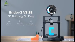 Creality ender 3 v3 SE Beginners guide for 3D printers [upl. by Coral]