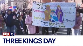 Three Kings Day celebrated across NYC [upl. by Lledualc]