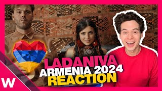 🇦🇲 LADANIVA  Jako REACTION  Armenia Eurovision 2024 [upl. by Giavani351]