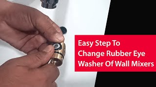 JAL Bath Fittings  Easy steps to change rubber eye washer of wall mixers [upl. by Akela]