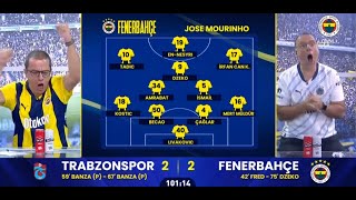 trabzonspor 23 FENERBAHÇE  FB TV GOL ANLARI  3 KASIM 2024 [upl. by Gibeon]