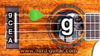 Best Online Ukulele Tuner  Standard Tuning g C E A Island Tuning [upl. by Adnamas]