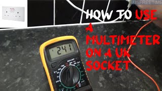 How to use a multimeter on a uk socket [upl. by Fadas728]