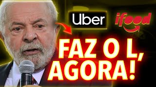 FAZ O L LULA TOMA ATITUDE ABSURDA CONTRA IFOOD E UBER E VAI AUMENTAR MUITO O DESEMPREGO NO BRASIL [upl. by Letsyrk]