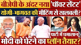 BJP के अंदर नया पॉवर सेंटर Yogi  Mohan Bhagwat की मीटिंग से खलबली Cabinet Ministers 2024 [upl. by Portingale]