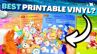 BEST Printable Vinyl For Stickers Test amp Review [upl. by Navac753]