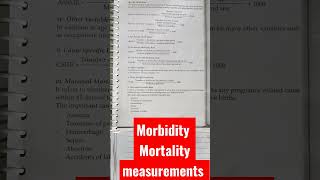 mortality  morbidity measurements  crude death rate  specific death rate [upl. by Hanyaz505]