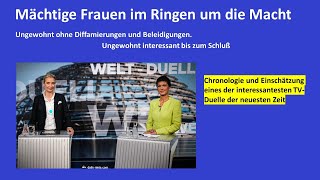 V0088  TV Duell Weidel gg Wagenknecht [upl. by Casta]