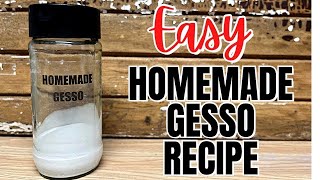 Diy Gesso Paint Recipe  Easy Homemade Recipe  Simple Ingredients [upl. by Doe]