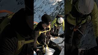 ❄🏔️😎Eine Tour für dich🧗❄☀️ klettersteig bergsteigen schnee [upl. by Muhcan108]