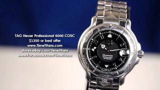 TAG Heuer 6000 Professional COSC Black WH51142 [upl. by Iiette19]