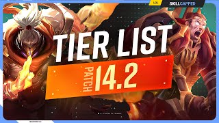 NEW TIER LIST for PATCH 142  League of Legends [upl. by Rustin179]