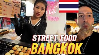 INSANE Street Food at BANGKOK Night Market THAI food [upl. by Jit]