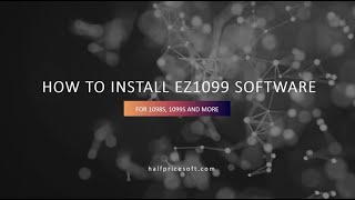 How to install ez1099 software [upl. by Annairol795]