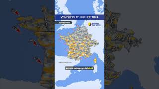 Météo du Vendredi 12 au Dimanche 14 Juillet 2024 [upl. by Otrebogir180]