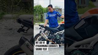 YAMAHA MT09 V1 YOSHIMURA EXHAUST SOUND TEST yamaha yamahamt09 yoshimura tmmotoworld [upl. by Stav118]