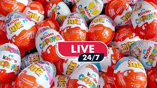 🔴 Live 999 Yummy Kinder Surprise Egg Toys Opening  A Lot Of Kinder Joy Chocolate ASMR  Kinder joy [upl. by Eaned]