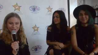 Electronic Duo Krewella Interview at Celeb Connected AMA Gifting Suite [upl. by Leen]