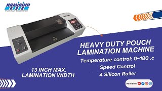 Heavy Duty Metal Body A4 Laminator with Temperature 0180 C amp Speed Control Complete Demo [upl. by Catlaina]