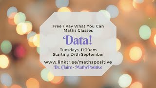 MathsPositive Home Ed Maths  Data  Week 2 🎉 [upl. by Ahseyt807]