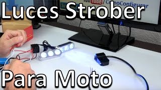 Luces Led Strober Para Moto  Accesorios para motos [upl. by Adnaloj616]