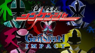 Samurai Sentai Shinkenger Op  Genshin Impact Version [upl. by Merton896]