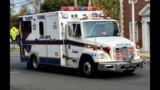 EHMC ParamedicsALS amp Teaneck Ambulance 71 Responding [upl. by Asilet]