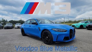 NEW ARRIVAL 2022 BMW M3 Voodoo Blue Metallic on Kylami OrangeBlack M3 G80 BMW bmwm [upl. by Killam]