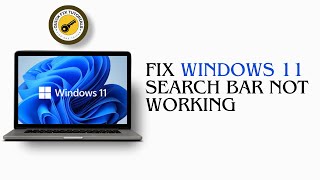 Windows 11 Search Bar Not Working Fixed  Windows 11 Searching Problem 2024 [upl. by Aidekal]