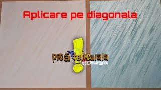 Tutorial aplicare vopsea decorativa pe diagonala Davinci si Viacondotti Ferrara Design [upl. by Aihsatsan]