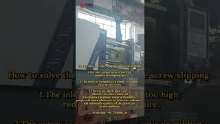 How to solve the injection machine screw slipping plasticmachine injectionmachine machinery [upl. by Clementina37]