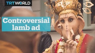 Hindus are angry after ad features their god Ganesha eating lamb [upl. by Drucie]