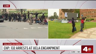 See aftermath of UCLA protest encampment in front of Royce Hall [upl. by Daub]