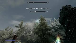 Skyrim Fastest way to level up Alteration [upl. by Aicenav]