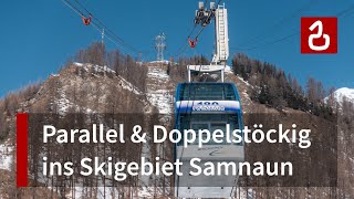 Der Twinliner  Die DoppelstockSeilbahn in IschglSamnaun [upl. by Arrim290]