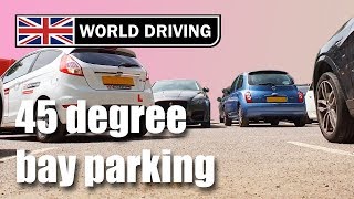 Reverse Bay Parking Manoeuvre Made Simple 45° Method  UK Driving Test [upl. by Ynavoeg972]