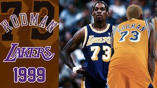 Dennis Rodman 1999 Season Lakers Highlights [upl. by Aviv]