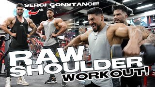 MASSIVE SHOULDER WORKOUT WITH SERGI CONSTANCE [upl. by Siravart373]