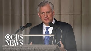 Presidential historian Jon Meacham delivers eulogy at George HW Bush funeral [upl. by Abihsat34]