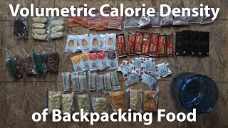 The Volumetric Calorie Density of Backpacking Food [upl. by Ody]