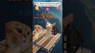 POV Sauter en parachute selon ton signe astrologique PT 1 humour drole catmemes meme pov [upl. by Tricia]