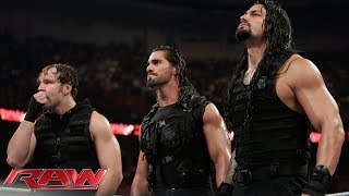 The Shield takes the hunt to Evolution Raw May 12 2014 [upl. by Amargo]