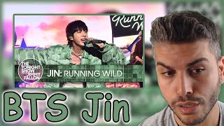 Jin Running Wild  The Tonight Show Starring Jimmy Fallon REACTION [upl. by Lalaj]