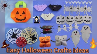 6 DIY Halloween Decorations  Paper Crafts halloween origami [upl. by Izaak323]