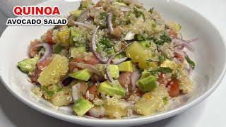 Quinoa Avocado Salad Recipe [upl. by Colwin]